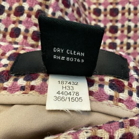 VTG Y2K Body by Victoria Button Pencil Skirt  pink tweed office siren sexy sz 2 - Picture 16 of 16